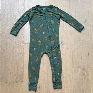 Kite Baby 2T Bamboo Zipper Onesie Pajama in Moroccan print